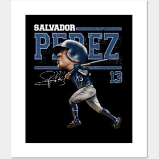 Salvador Perez Kansas City Cartoon Posters and Art